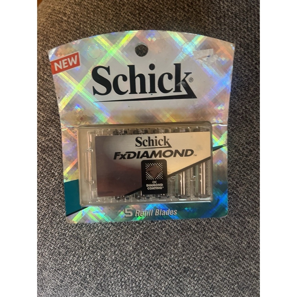 Schick FX Diamond Razor Refill Blades 1999 Discontinued 1 Pack, 5 Cartridges